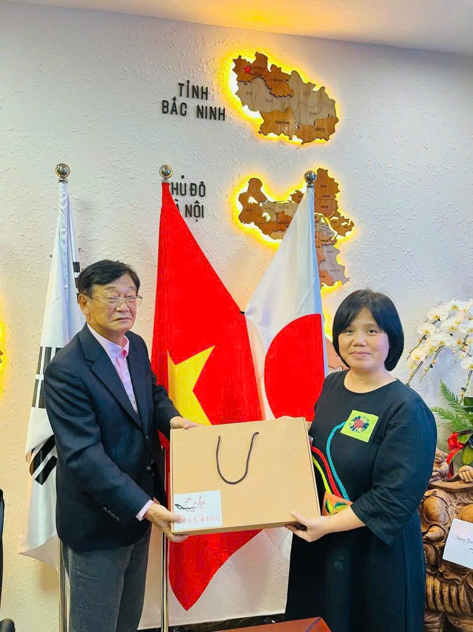 Japanese Client Giving Gift